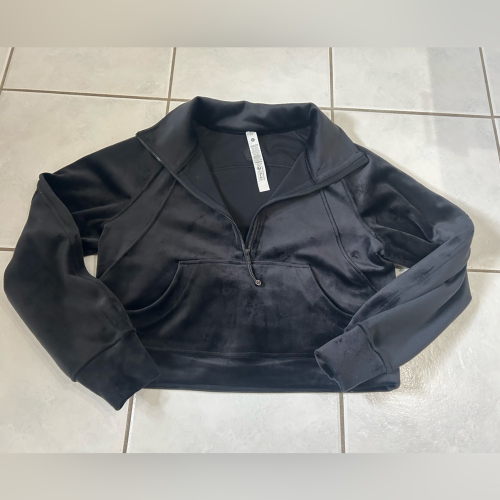 Lululemon Athletica Black Velvet Hoodie